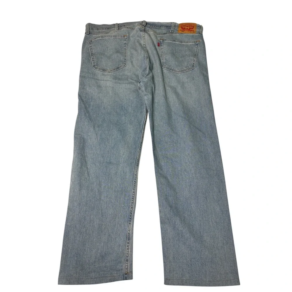 Levi Strauss 505 Jeans Mens W42 L32 Light Wash‎ Straight Leg Denim Pants